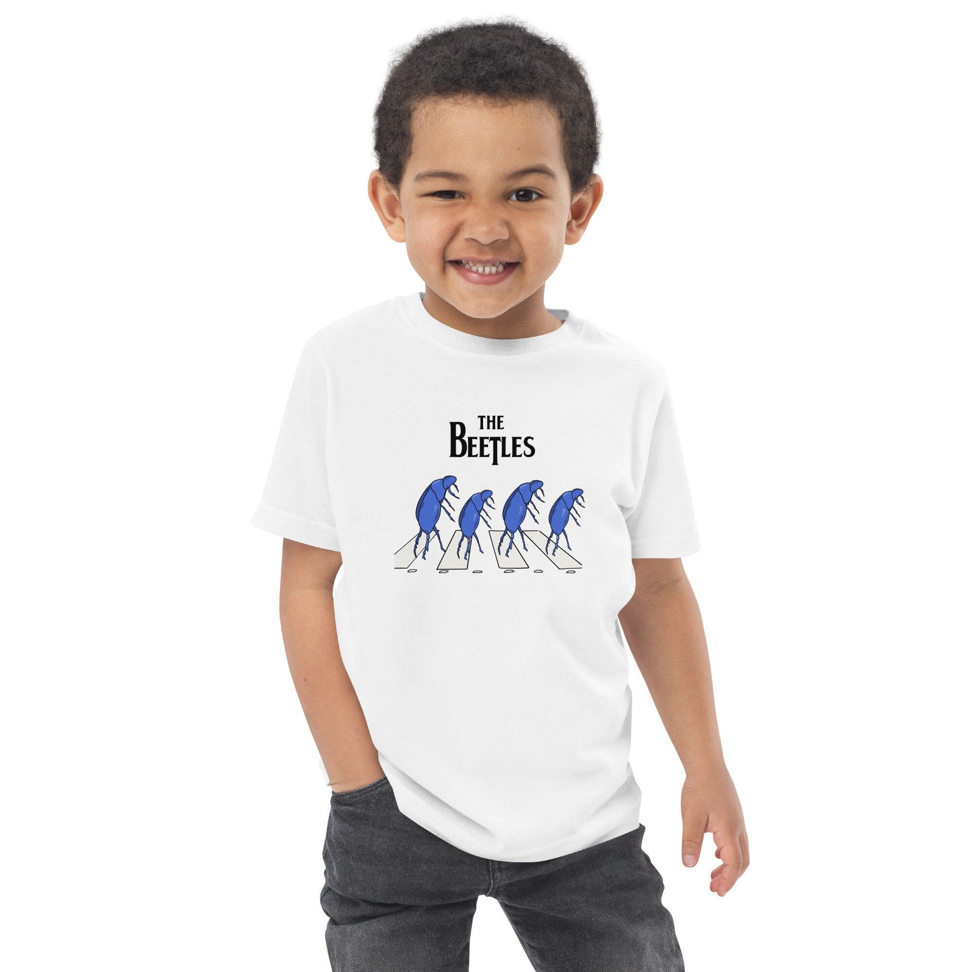 T-shirt Baby Beatles Manica Lunga, Cartoon, Taglia 3T, Blu, 100% Cotone - Foto 3