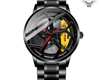 Static - Vorsprung RS8 - Alufelgen Uhr, Accessoires für Autobegeisterte.