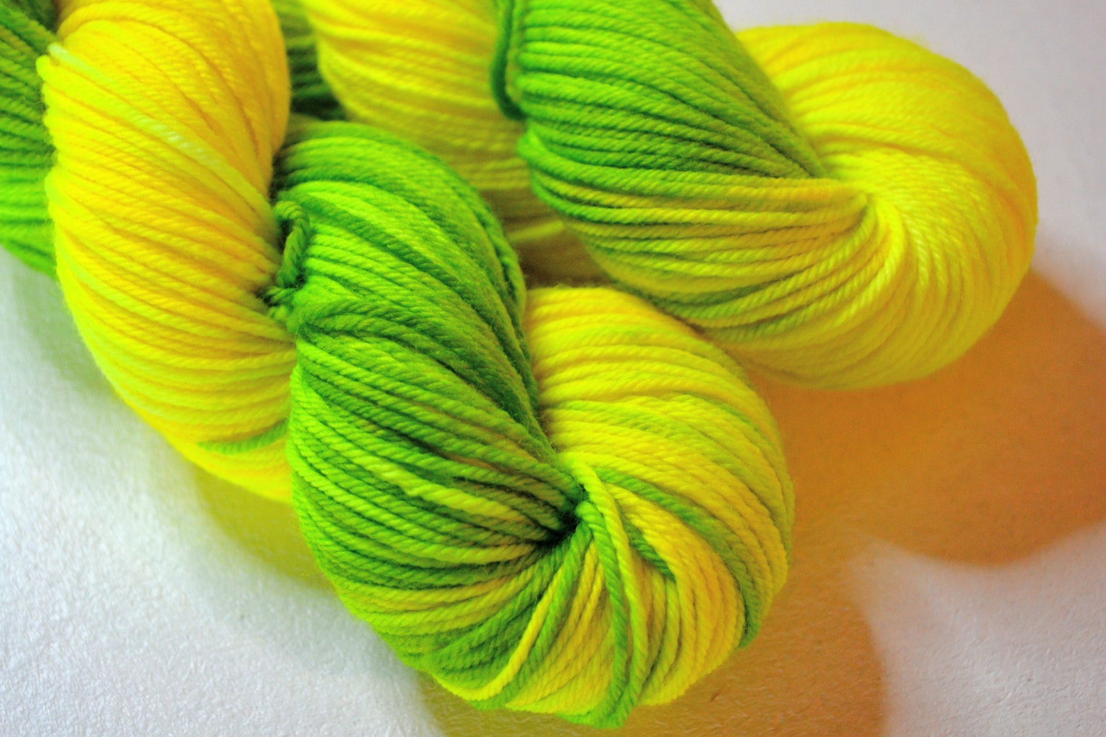 Lemon & Lime DK 100g Hand-dyed Yarn knitting gift crochet | Etsy