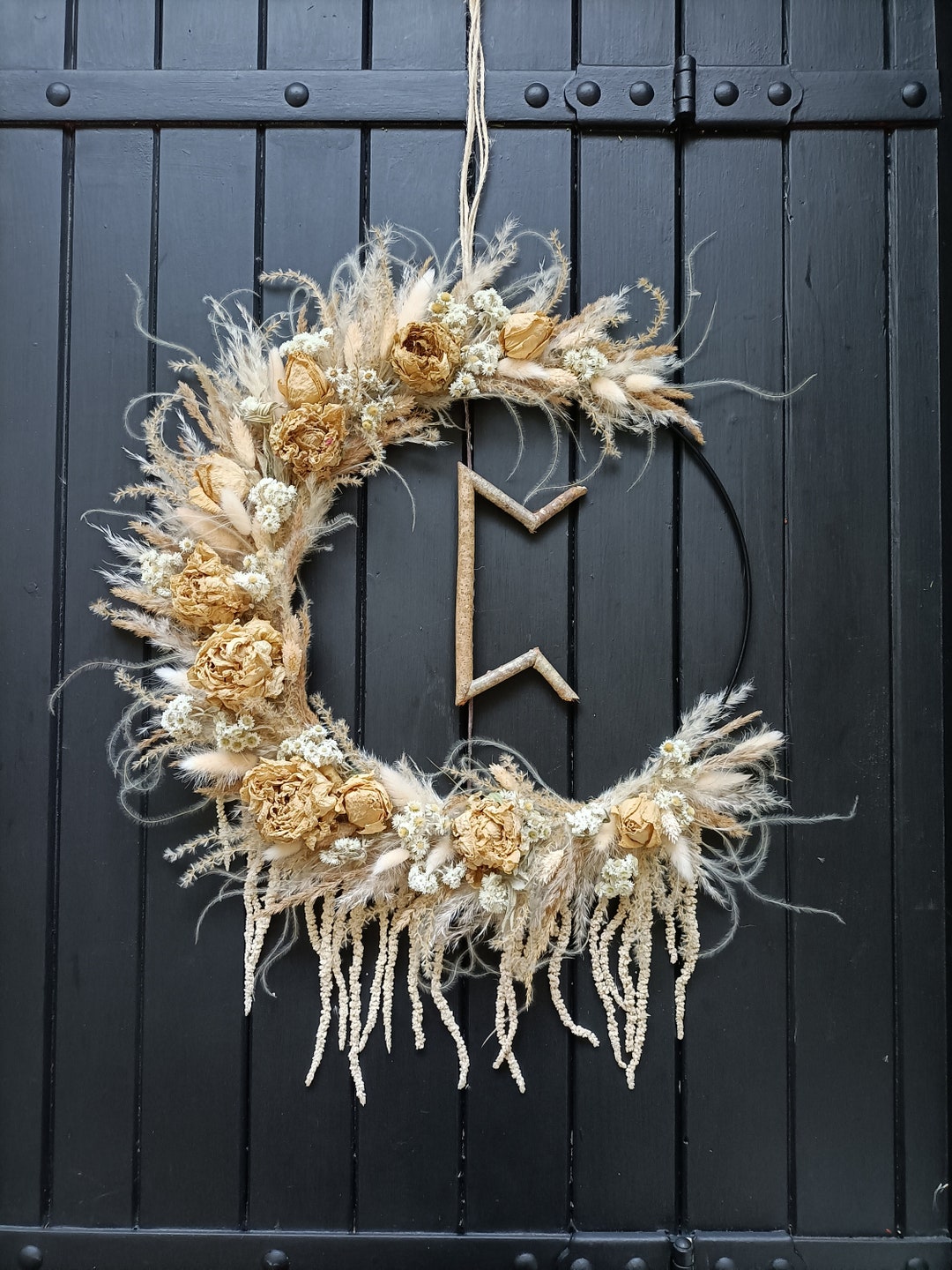 Nordic Inspired Dried Flower Crown - Perthro - Nature - Pagan - Forest ...