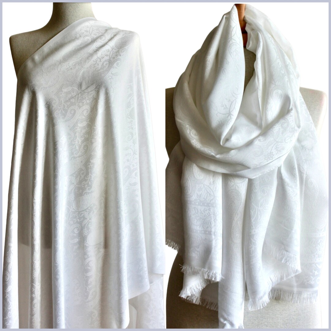 shawl white colour