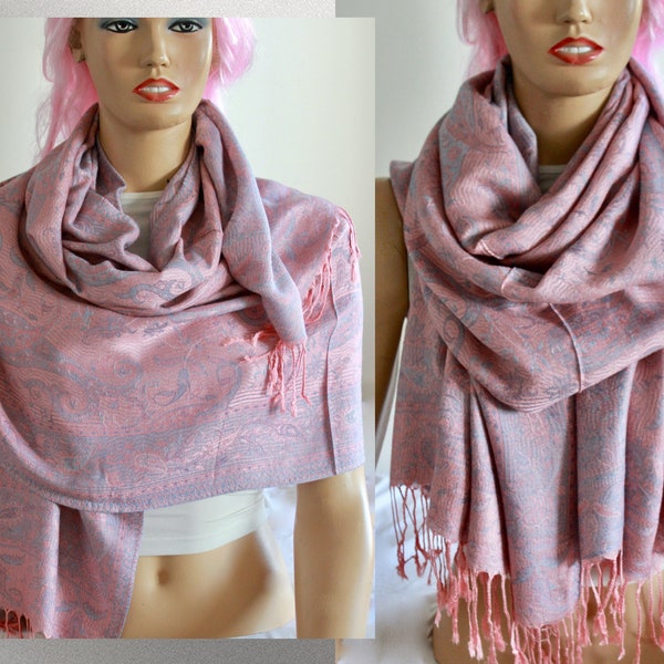 shawl soft pink