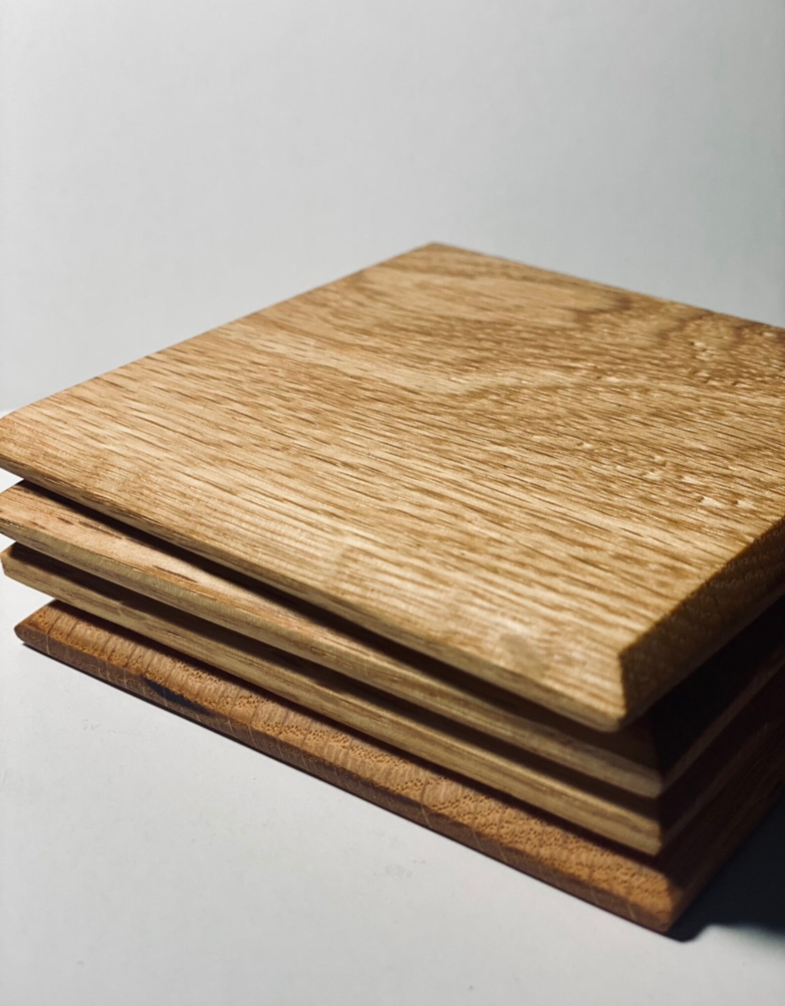 SOLID OAK WOOD CoastersWooden Coaster SetHandmade Wooden Etsy