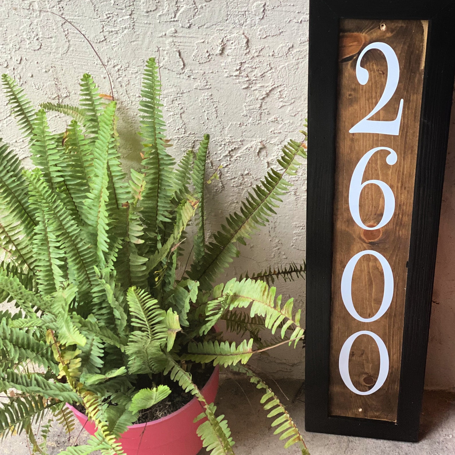 WOOD House Numbers VerticalVertical House NumbersHouse Etsy
