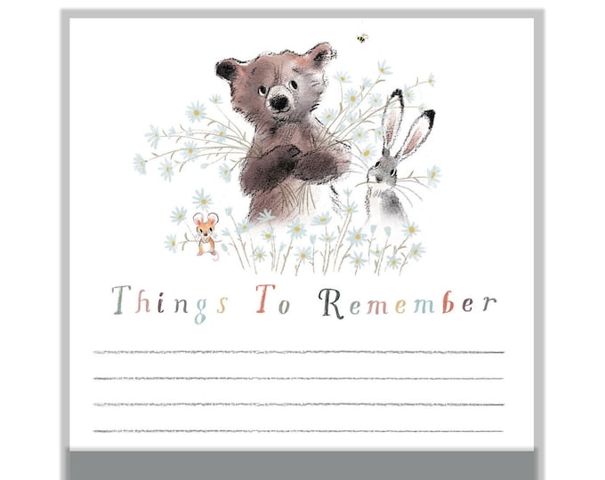 Magnetic Notepad - Things to remember - Bear, Hare, Mouse - NOTE012