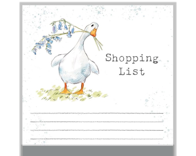 Magnetic Notepad - shopping list - White duck - NOTE09