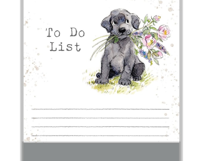Magnetic Notepad - To do list - Black Lab - NOTE010