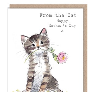 Du chat - Carte de la fête des mères - Illustration de chaton mignon - EPPMD01
