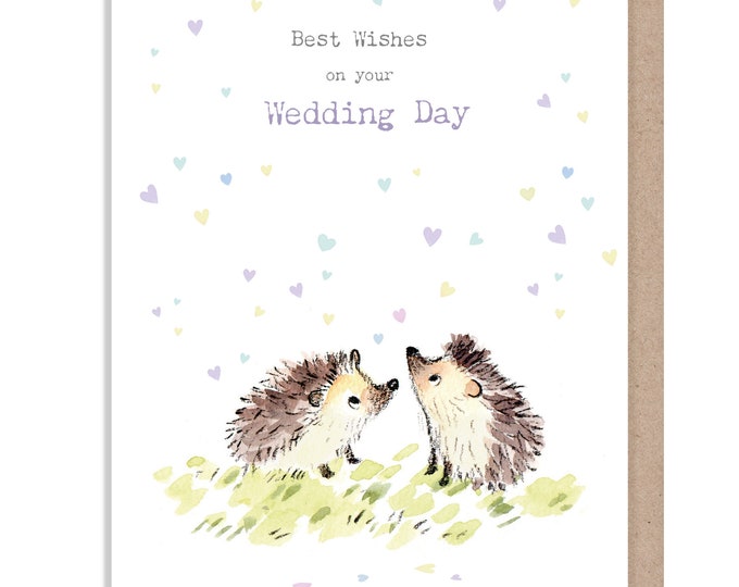 Best wishes on your Wedding day Card - Meerkats - BWE037