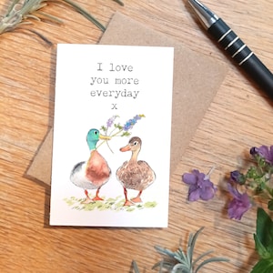 Kleine Erinnerungskarte - Love You - Kreditkartengröße - Schreiben Sie eine kleine Nachricht auf die Rückseite zur Aufbewahrung in Geldbörse, Brieftasche oder Tasche - LM010