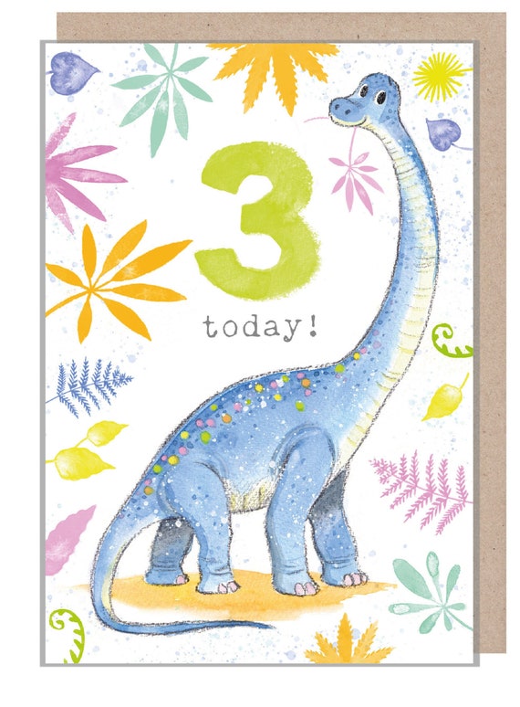Twizler Biglietto Di Auguri Per 3° Compleanno Per Ragazza Con