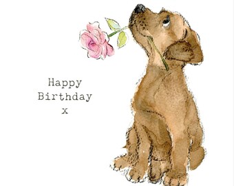 Biglietto Compleanno Per Nipote - Design Con Cani Musicisti, Ecologico
