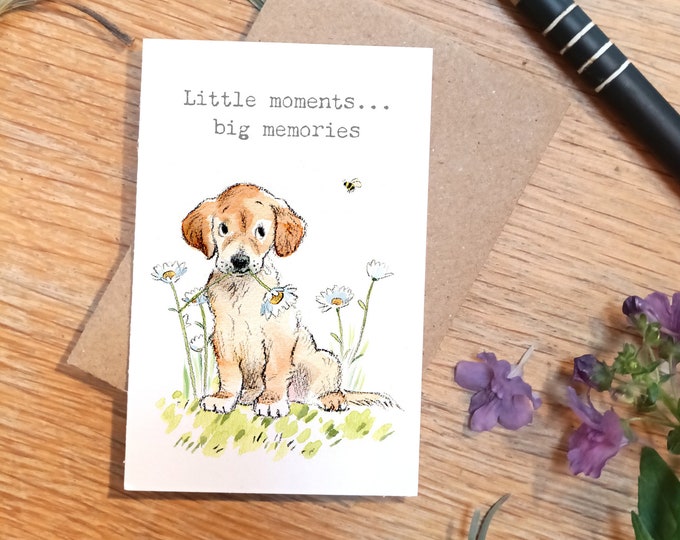 Little keepsake card - Little Moments - credit card size - Write a little message on the back to be kept in purse, wallet or pocket - LM019