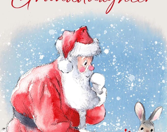 Extra Large Card (A4) - Granddaughter Christmas Card - - 210 x 297 mm  - XL013