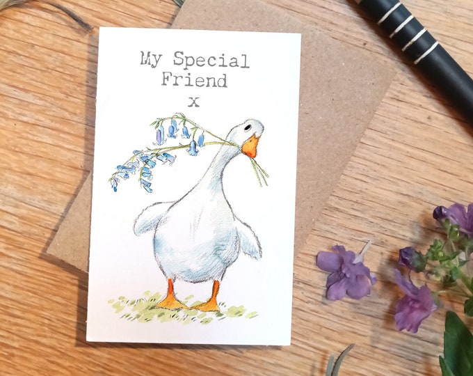 Little keepsake card - My special friend- credit card size - Write a little message on the back to be kept in purse, wallet or pocket - LM02
