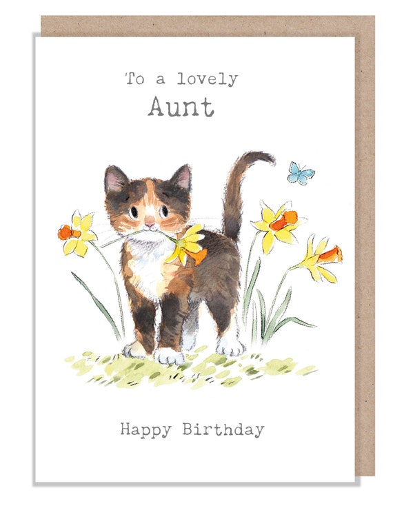 Carte D'anniversaire De Chat, Cadeau De Papa De Chat, Carte De Maman De Chat, Carte
