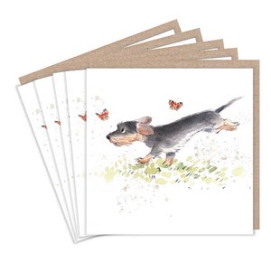 Notecard pack - 5 kleine kwaliteitskaarten met bruine gerecyclede enveloppen (125 x 125 mm)