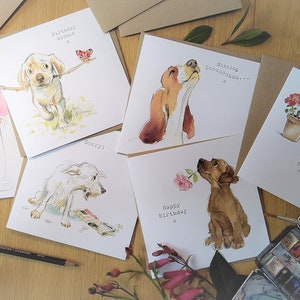 Easter Card Quality Greeting Card Charming illustration 'Absolutely barking' range Cocker Spaniel design Made in UK ABEASTER01 image 6