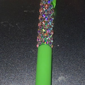 Handgemachter Bling Stift - Grüne Tinte