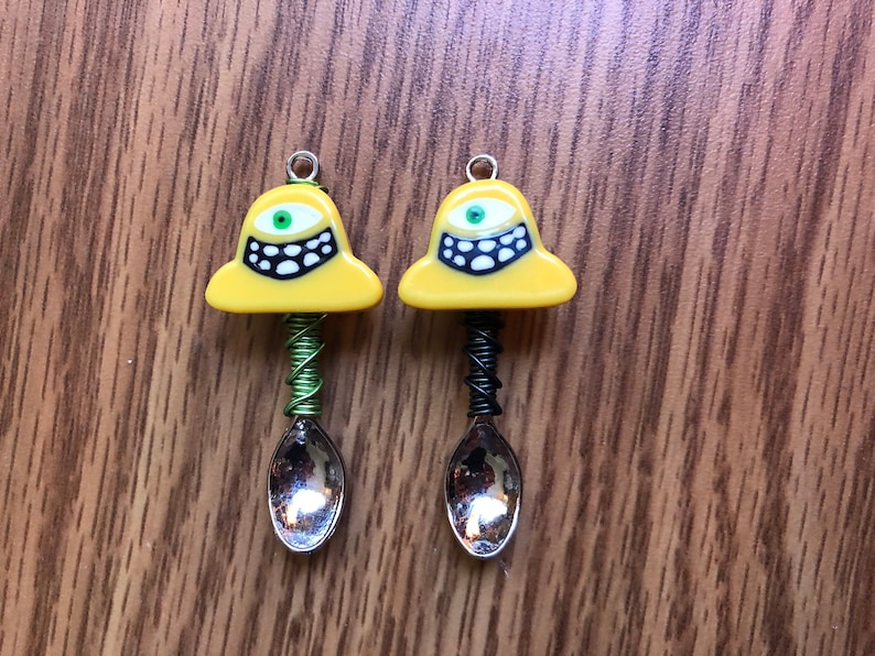 Subtronics Spoon EDM DJ Wire Wrapped Mini Spoon Dangle Charm Pendant Necklace