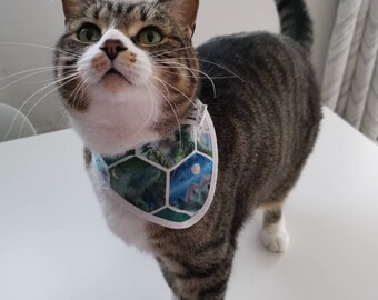 Dog Bandana • Pet neckwear • Cat bandana • velcro pet bandana • New puppy gift • Dog mom Gift