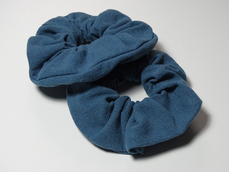 Baby Blue Hair Ties /& Elastics Perfect for a gift Hair Accessories Hair Tie Linen Scrunchies Linen Scrunchies