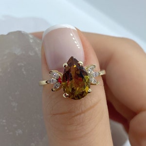Diaspore Ring, 14 k Gold Ring, Edelstein-Ring, Mütter Ring, Statement-Ring, Gold Ringe für Frauen, Sultanit Ring, Ändern Farbe Ring, Mama Geschenk