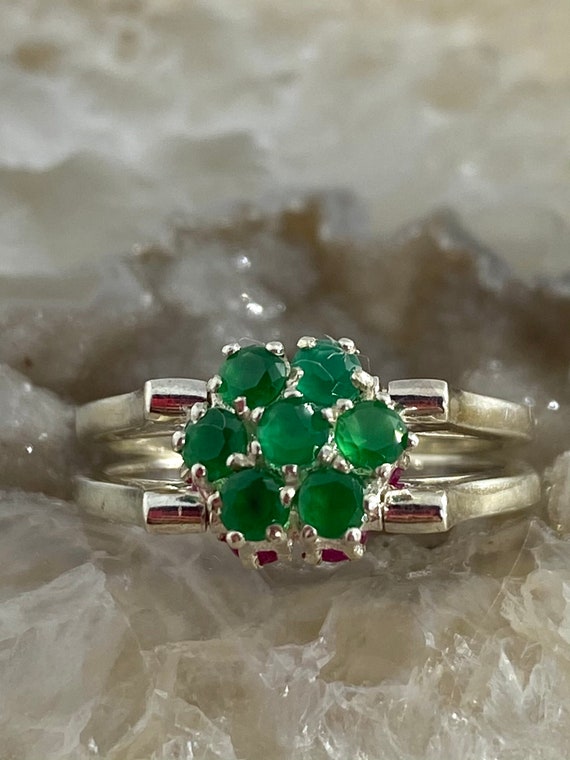 Two İn a One Ring - Reversible Ring - Ruby And Em… - image 6