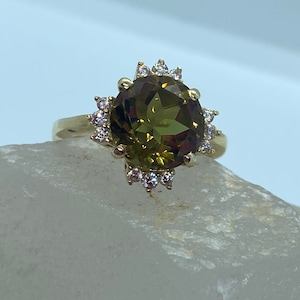 Diaspore Ring, 14 k Gold Ring, Edelstein-Ring, Mütter Ring, Statement-Ring, Gold Ringe für Frauen, Sultanit Ring, Ändern Farbe Ring, Mama Geschenk
