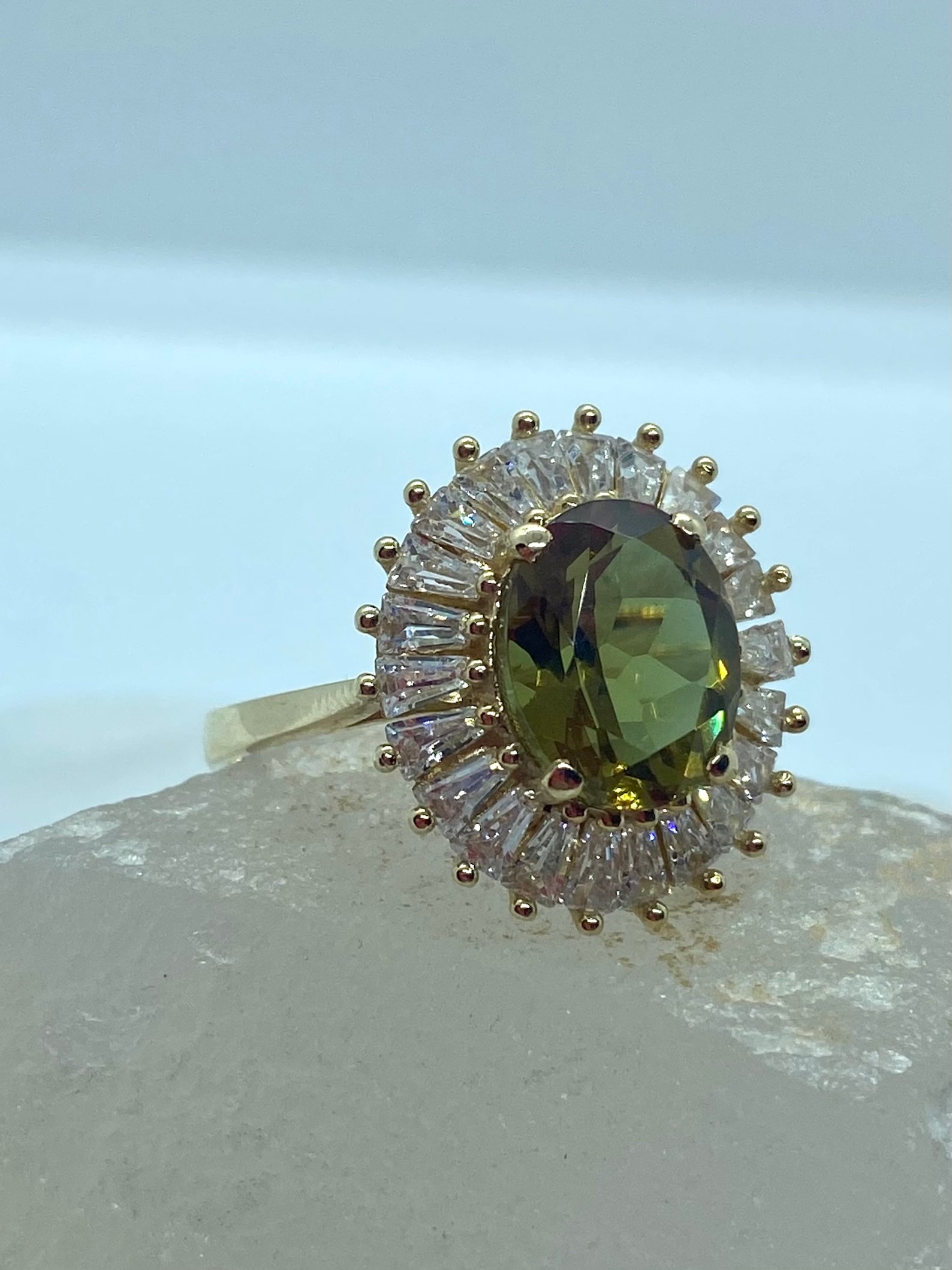 Gold Split Top Carnelian Enamel Seam Disc Ring Diasporan Voyage main image 1