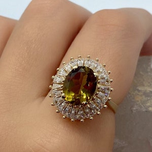 Diaspore Ring, 14 k Gold Ring, Edelstein-Ring, Mütter Ring, Statement-Ring, Gold Ringe für Frauen, Sultanit Ring, Ändern Farbe Ring, Mama Geschenk