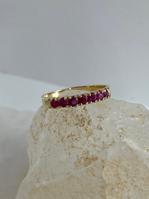 Gold Ruby Ring, Natural Ruby Ring, July Birthston… - image 3