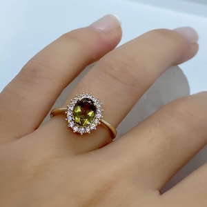 Diaspore Ring, 14 k Gold Ring, Edelstein-Ring, Mütter Ring, Statement-Ring, Gold Ringe für Frauen, Sultanit Ring, Ändern Farbe Ring, Mama Geschenk