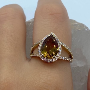 Diaspore Ring, 14 k Gold Ring, Edelstein-Ring, Mütter Ring, Statement-Ring, Gold Ringe für Frauen, Sultanit Ring, Ändern Farbe Ring, Mama Geschenk