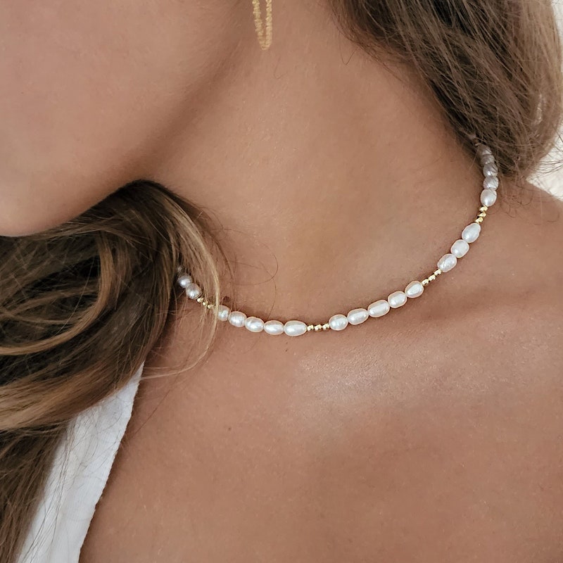 Pearl Choker Necklace - Etsy