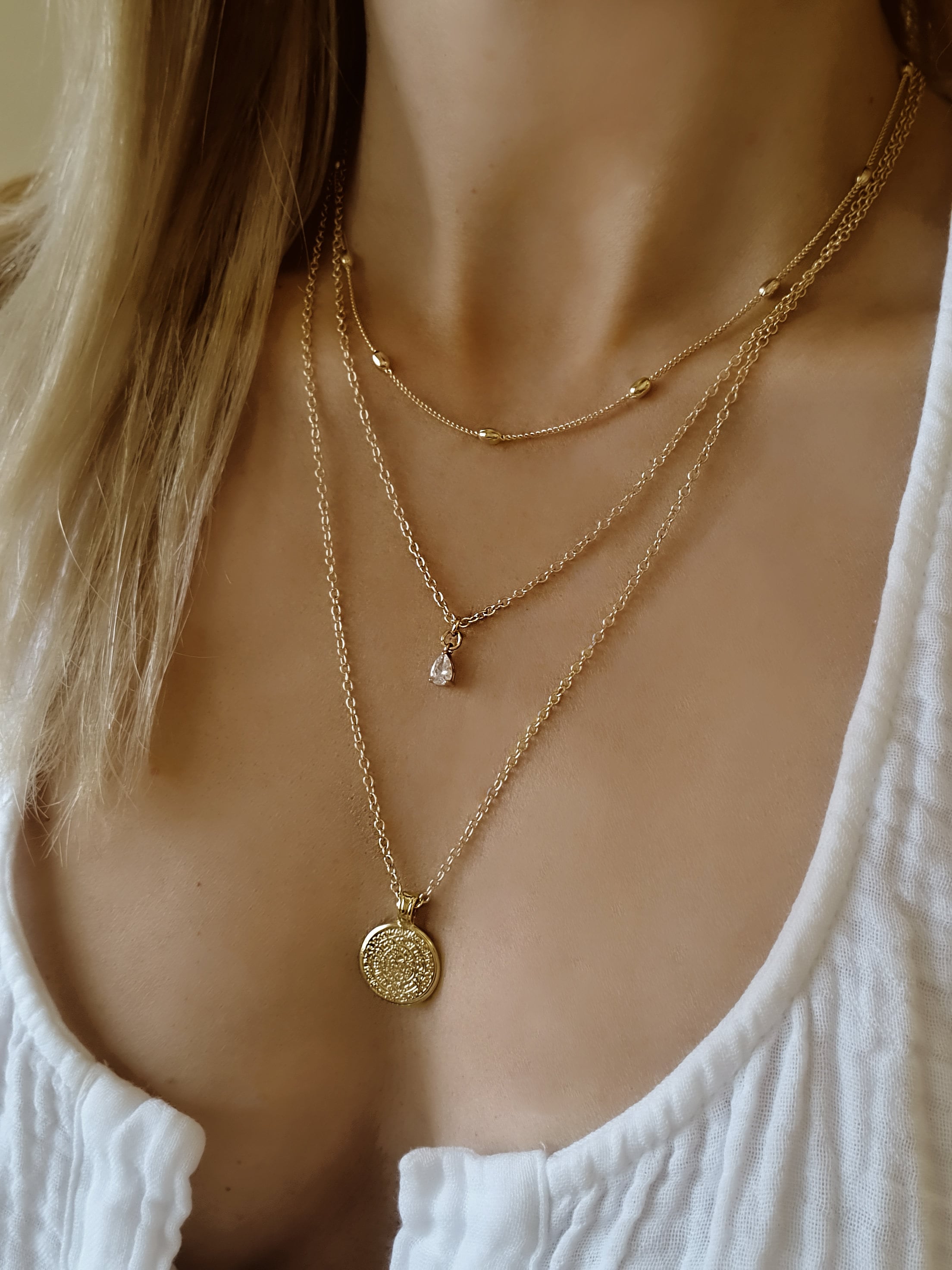 Made for Each Other Gold Layered Necklace