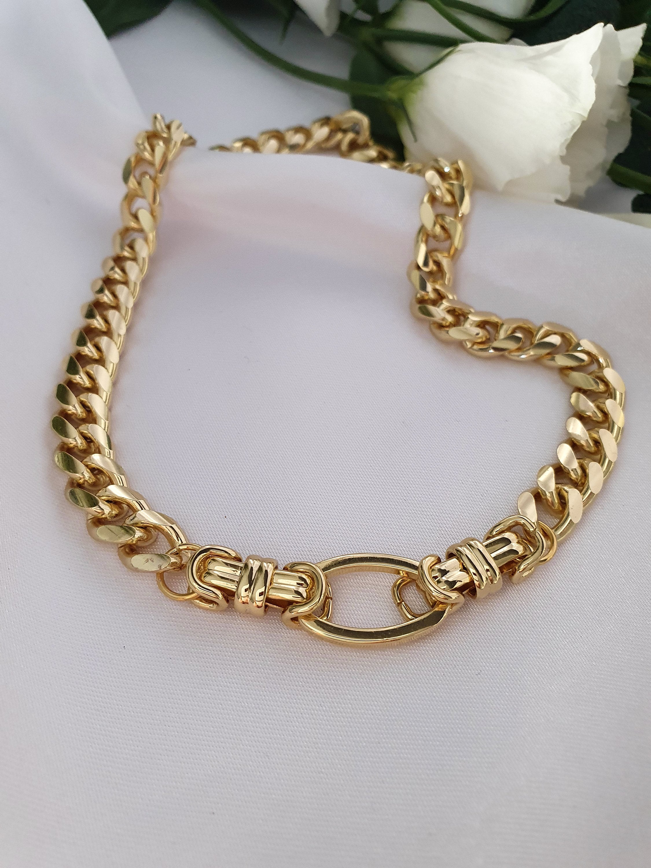 🌟HOST PICK💫Elegant Ribbon Gold Chain Choker