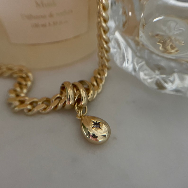 The Land Of Salt Gold Chunky Curb Chain Necklace