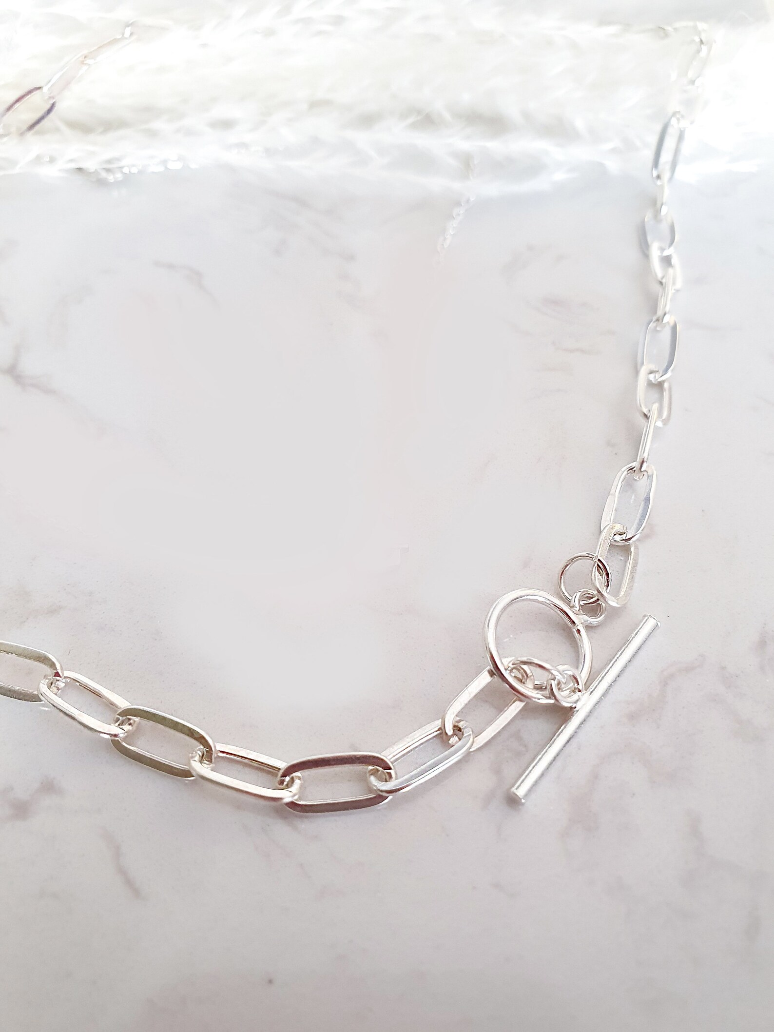 Sterling Silver Paperclip Chain Necklace main image 0