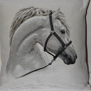 My white standard cushion