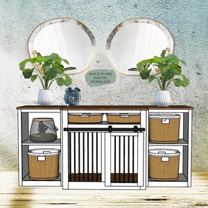 Photo inspiration: Dog Crate Rattan Mixture Mirror Plans Reference: Dog Crate Furniture Plans Wood Dog Kennel Furniture