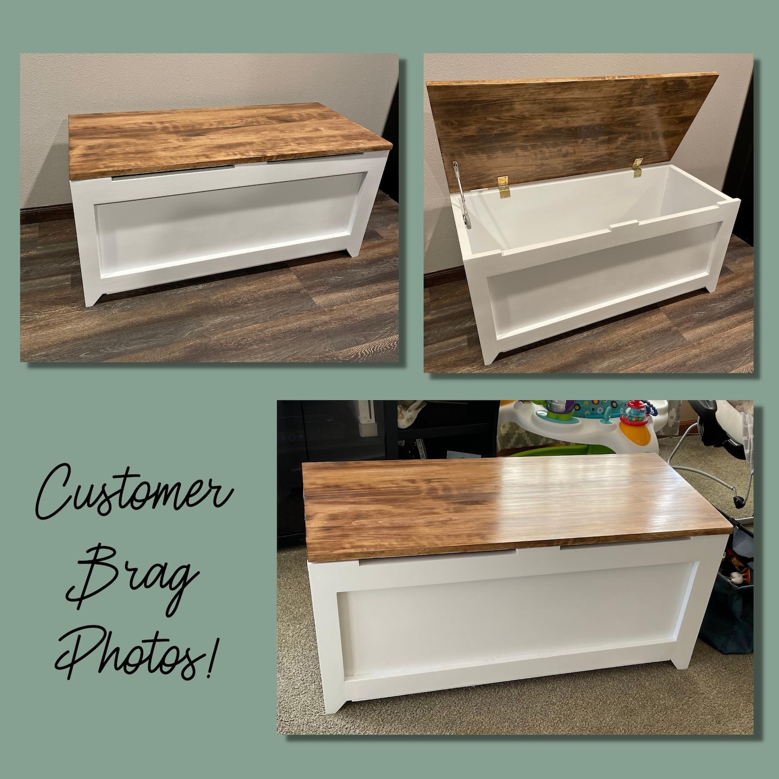 Toy Box Plans Wooden Toy Box Blanket Box DIY Craft Etsy