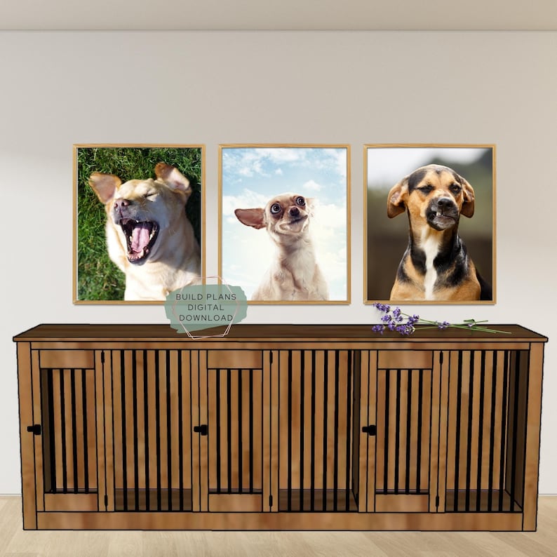Triple Dog Kennel Furniture Plans triple Dog Crate Furniture Etsy triple-dog-kennel-furniture-plans-triple-dog-crate-furniture-etsy