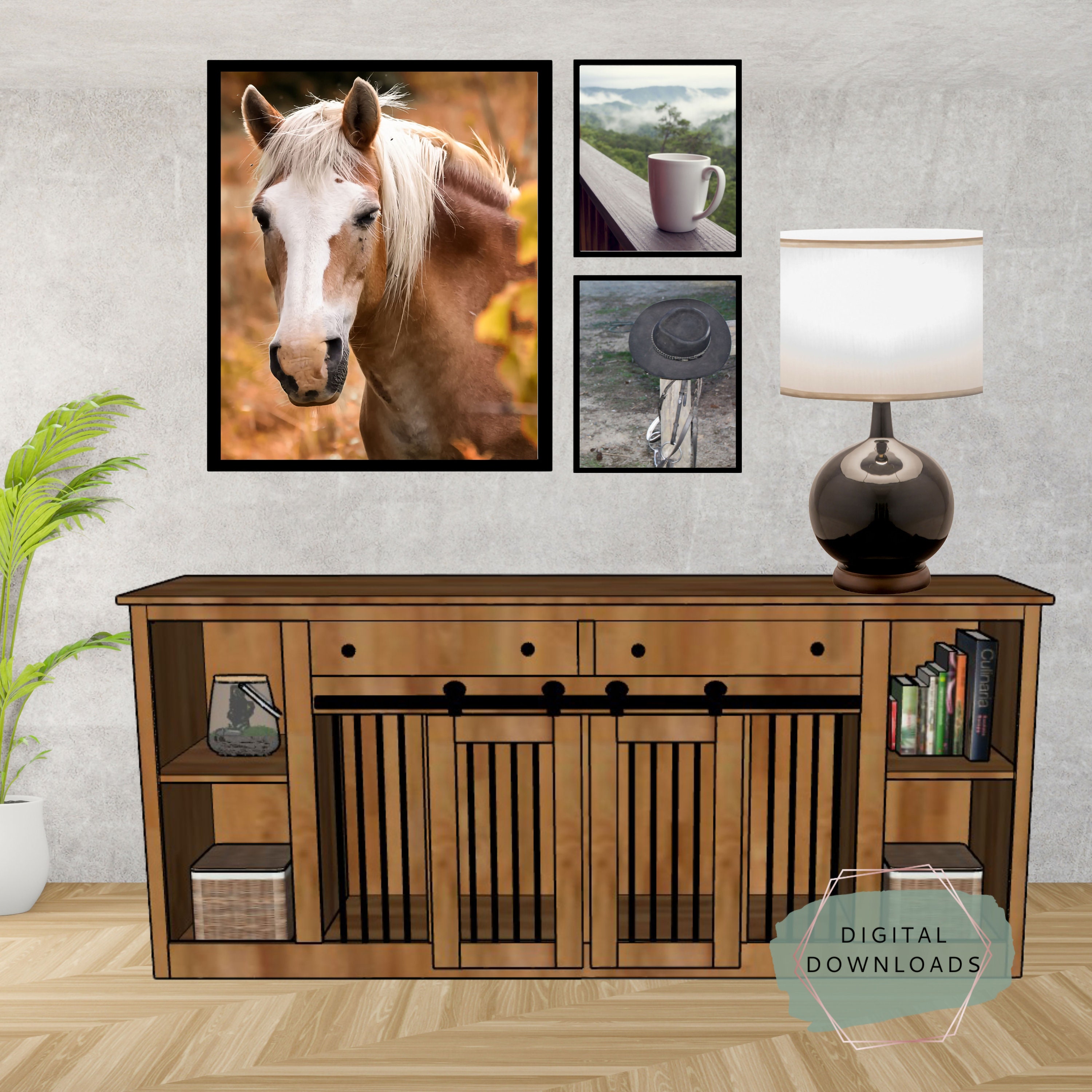 Dog Crate Furniture Plans- Dog Kennel Furniture Plans - Dog Crate ...