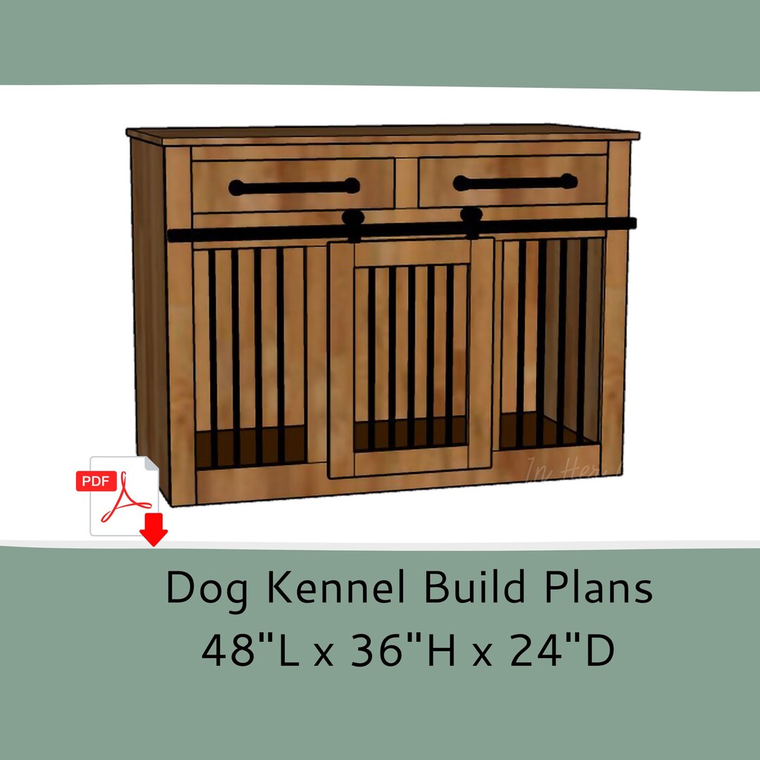 Dog Crate Furniture Plans Dog Kennel Furniture Plans Dog Crate Kennel