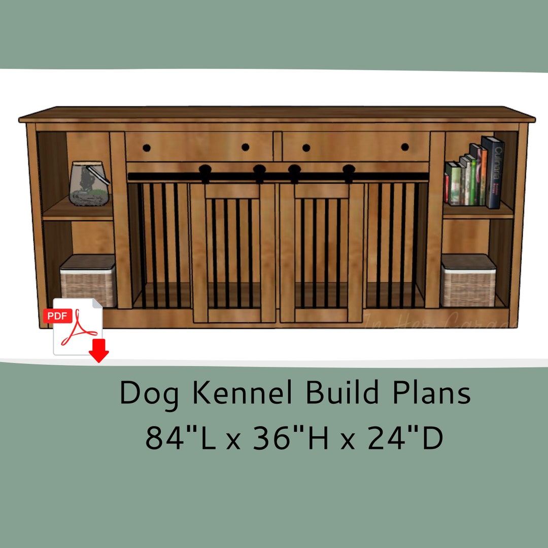 Dog Crate Furniture Plans Dog Kennel Furniture Plans Dog Crate Kennel