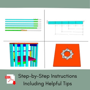 May include: A step-by-step instruction guide for building a wooden birdhouse. The guide includes diagrams and illustrations showing the different parts of the birdhouse and how to assemble them. The guide also includes helpful tips for building a birdhouse.