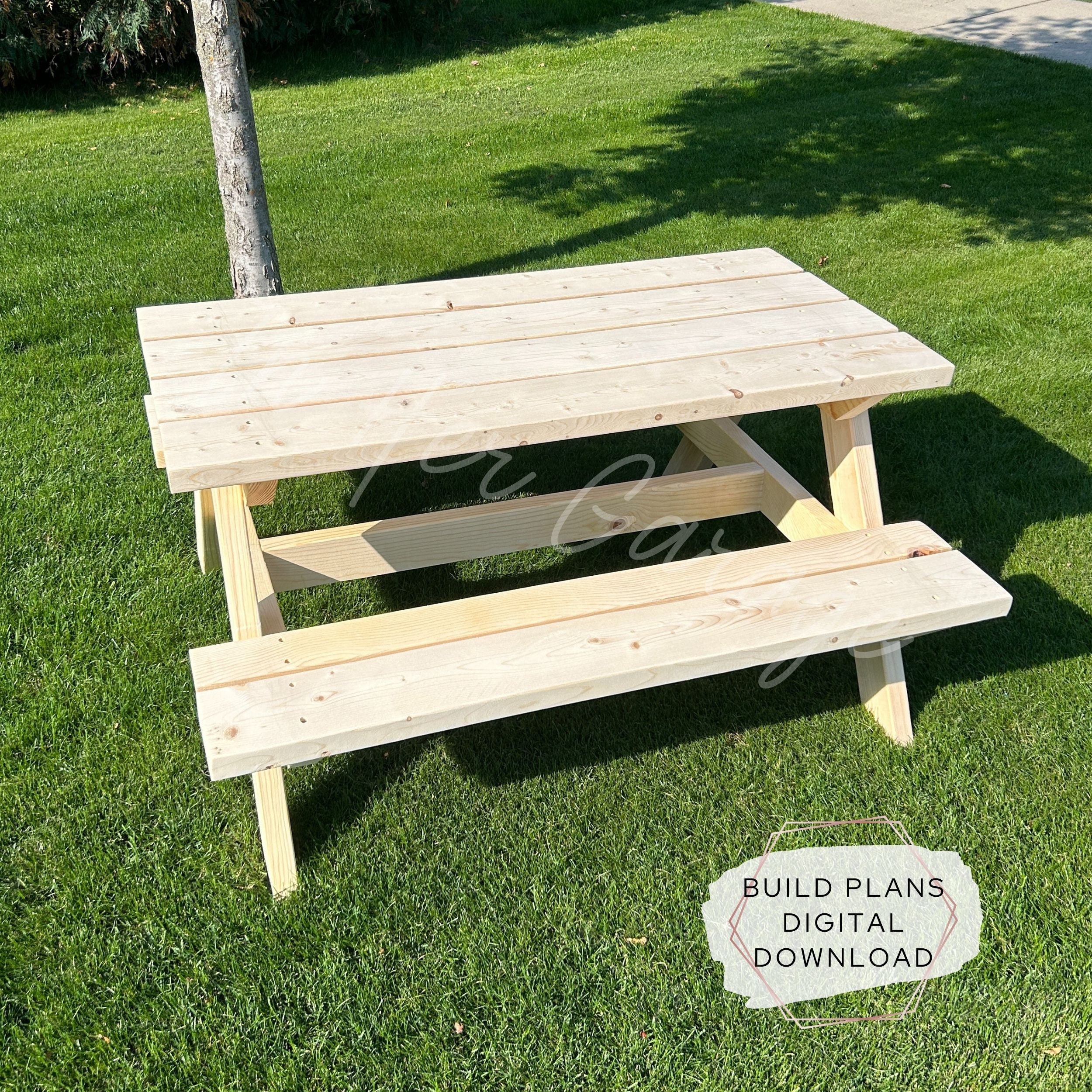 Child Picnic Table Kids Easy Small Picnic Table Building Etsy