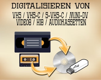 Digitizing VHS, Hi8, Video8 & MiniDV – Save your video cassettes to USB, DVD, or via download | Preserve memories