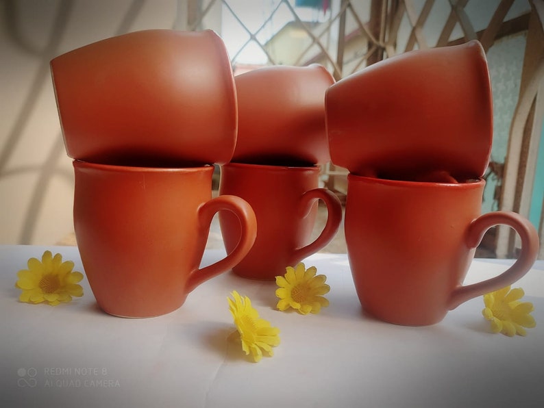 Indian Tea Cup Set of 6 Kulhad Set of 6 Kullar Earthen Tea Etsy New